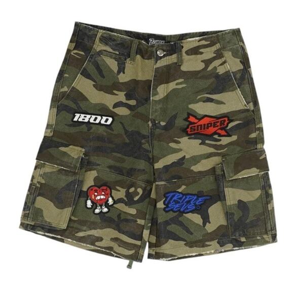 NWT Triple Sevens Sniper Gang Camo Shorts Men’s Shorts Size 32